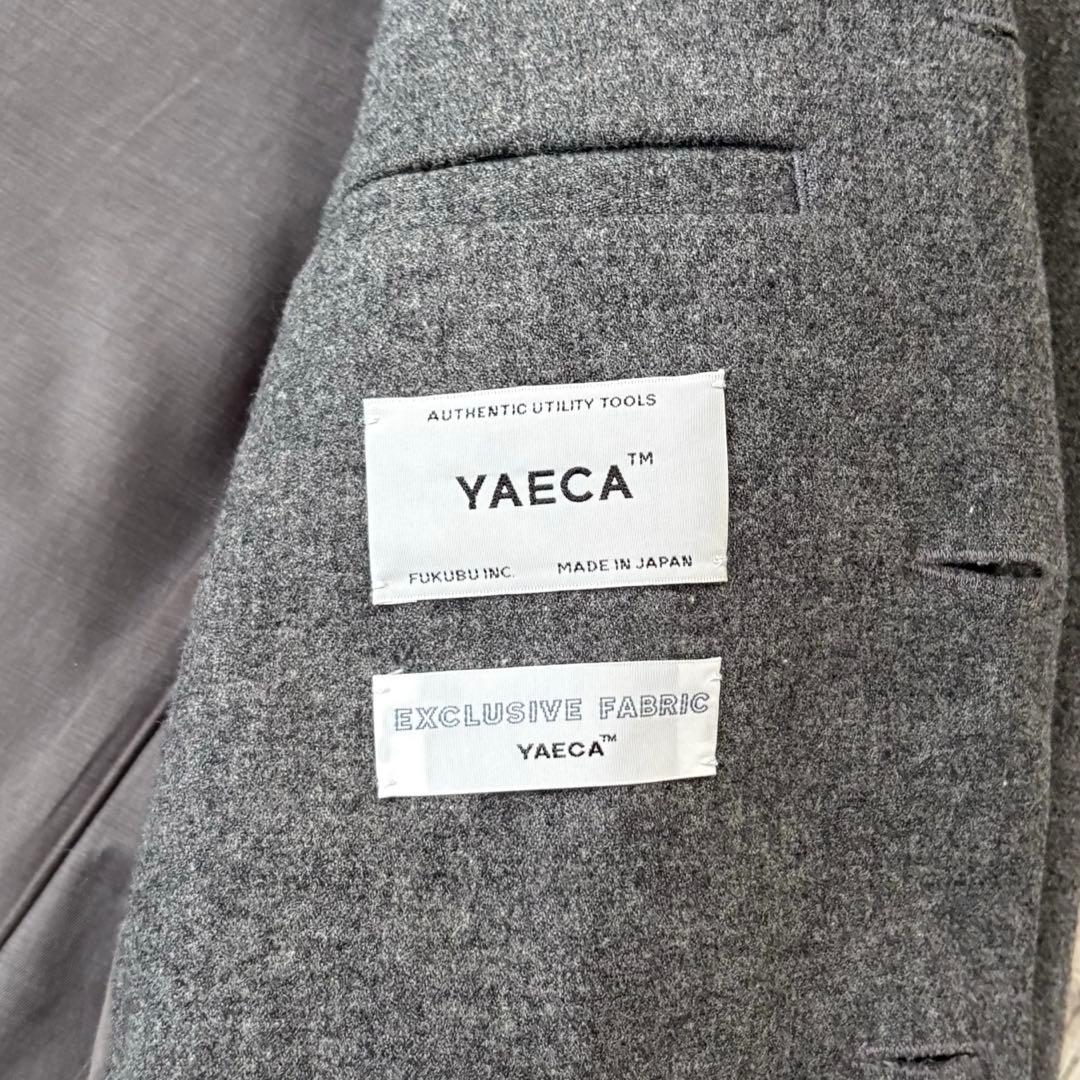 【美品】YAECA ヤエカ 上品 ウール グレー セットアップ Sサイズ