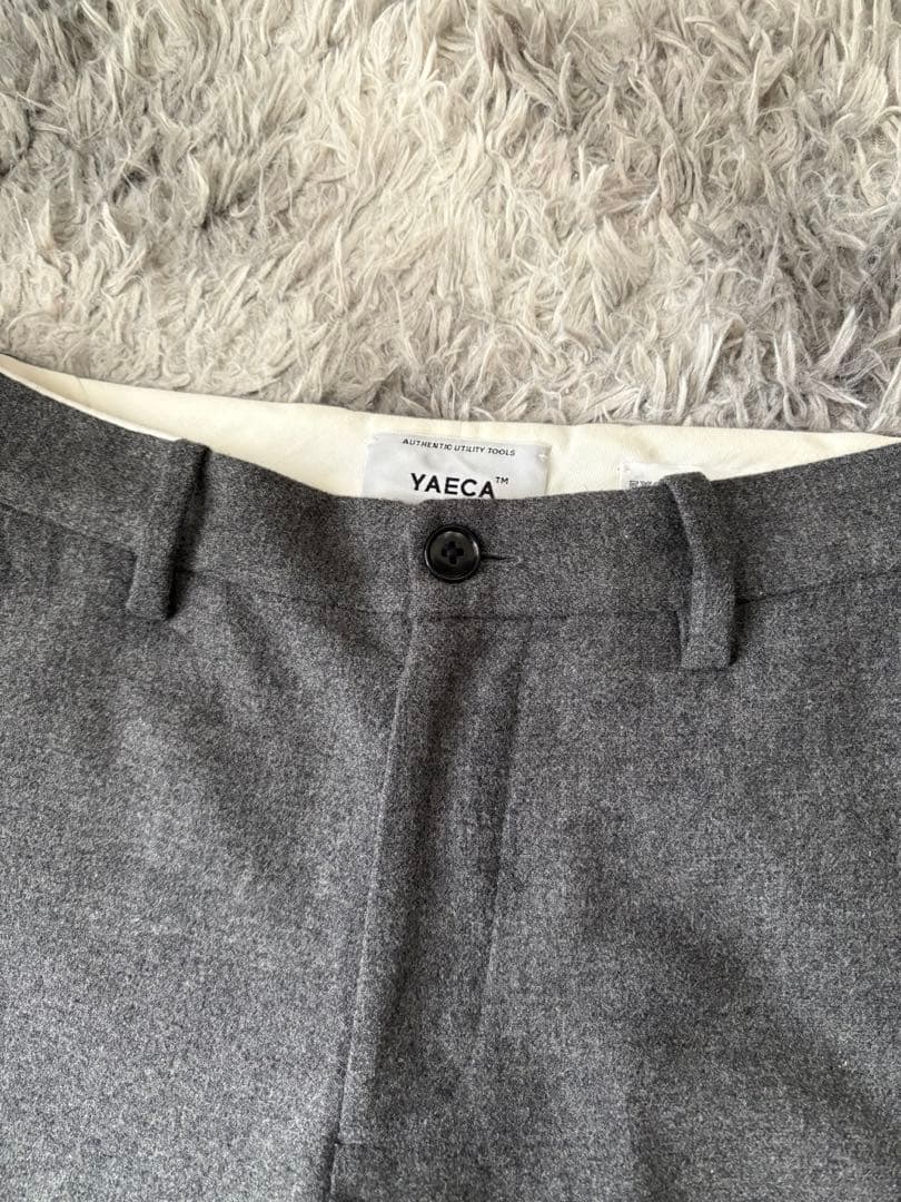 【美品】YAECA ヤエカ 上品 ウール グレー セットアップ Sサイズ