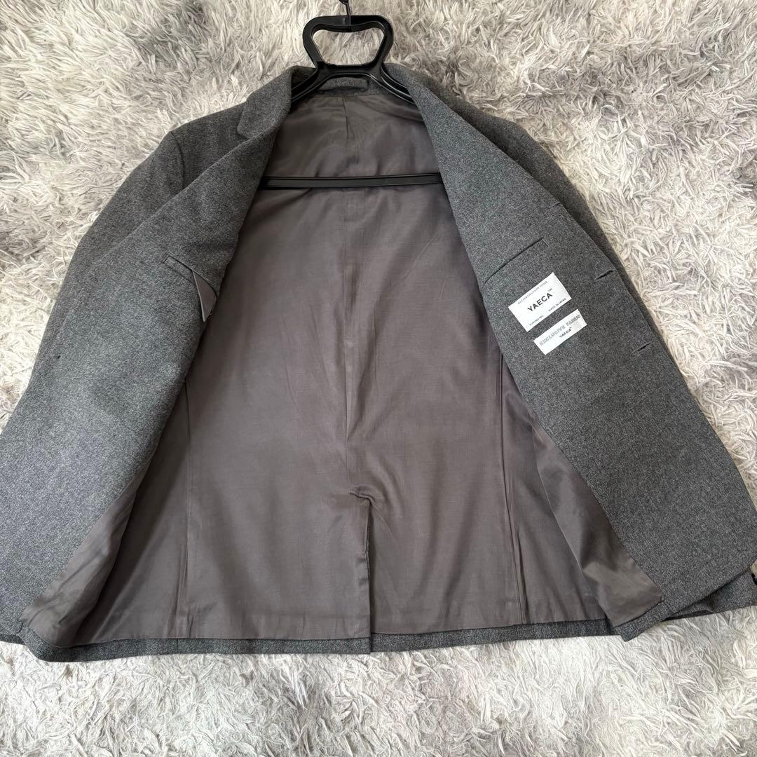 【美品】YAECA ヤエカ 上品 ウール グレー セットアップ Sサイズ