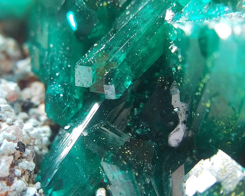 526 ダイオプテーズ プランへ石 翠銅鉱 クラスター コンゴ産