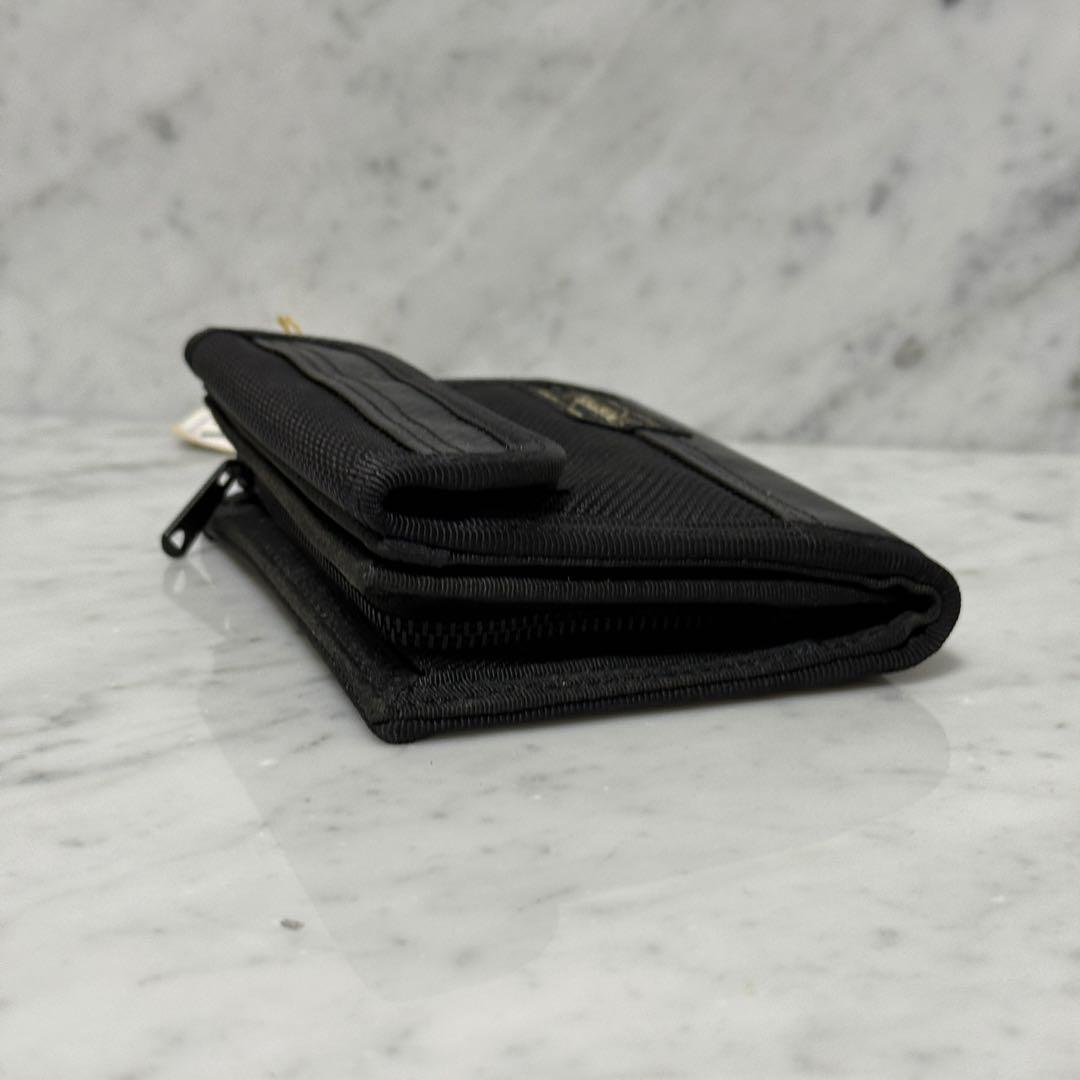 新品 未使用 PORTER ポーター 二つ折り財布 ブラック 黒 ナイロン