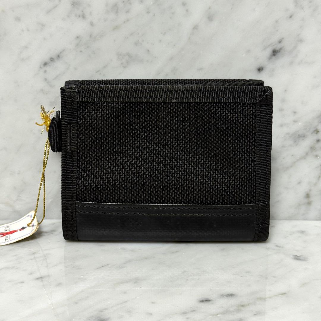新品 未使用 PORTER ポーター 二つ折り財布 ブラック 黒 ナイロン