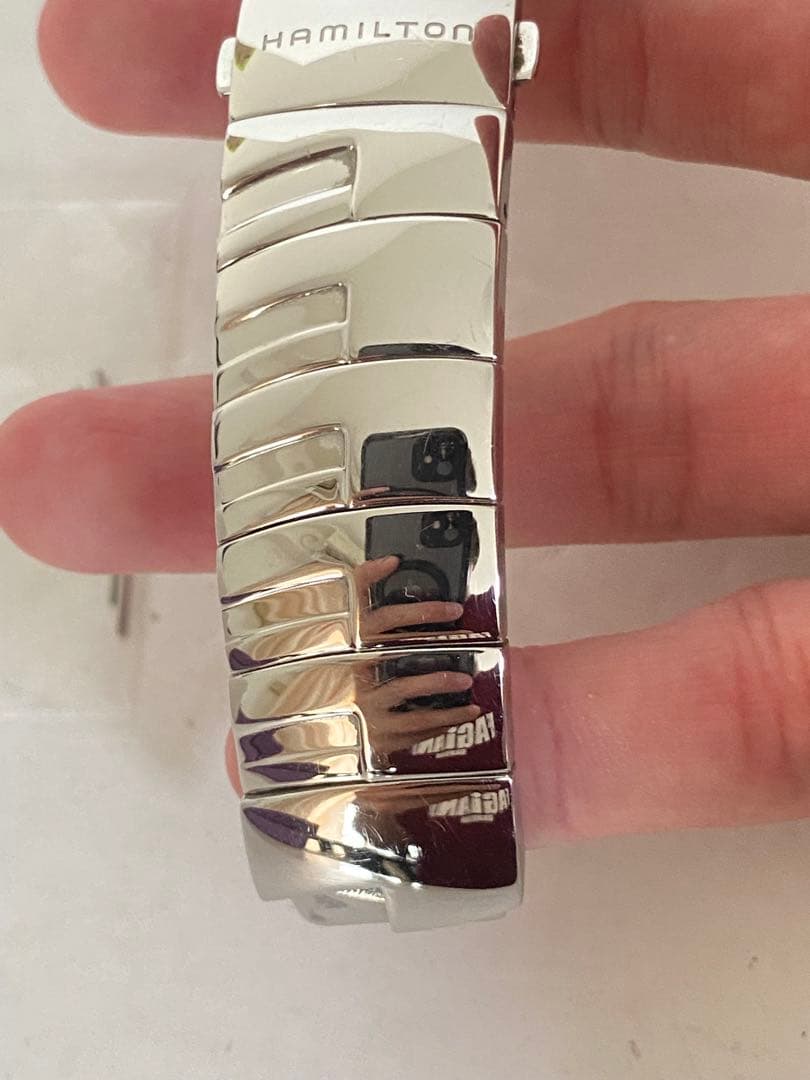 【超希少】ハミルトンベンチュラ純正メタルベルト　取付け幅17mm