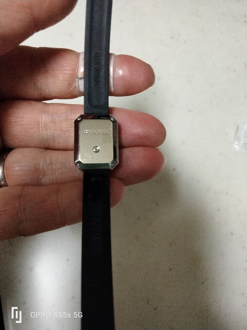 シャネル　プルミエール　ラバー　ダイヤ　【美品】本物正規品✨ブラック　黒