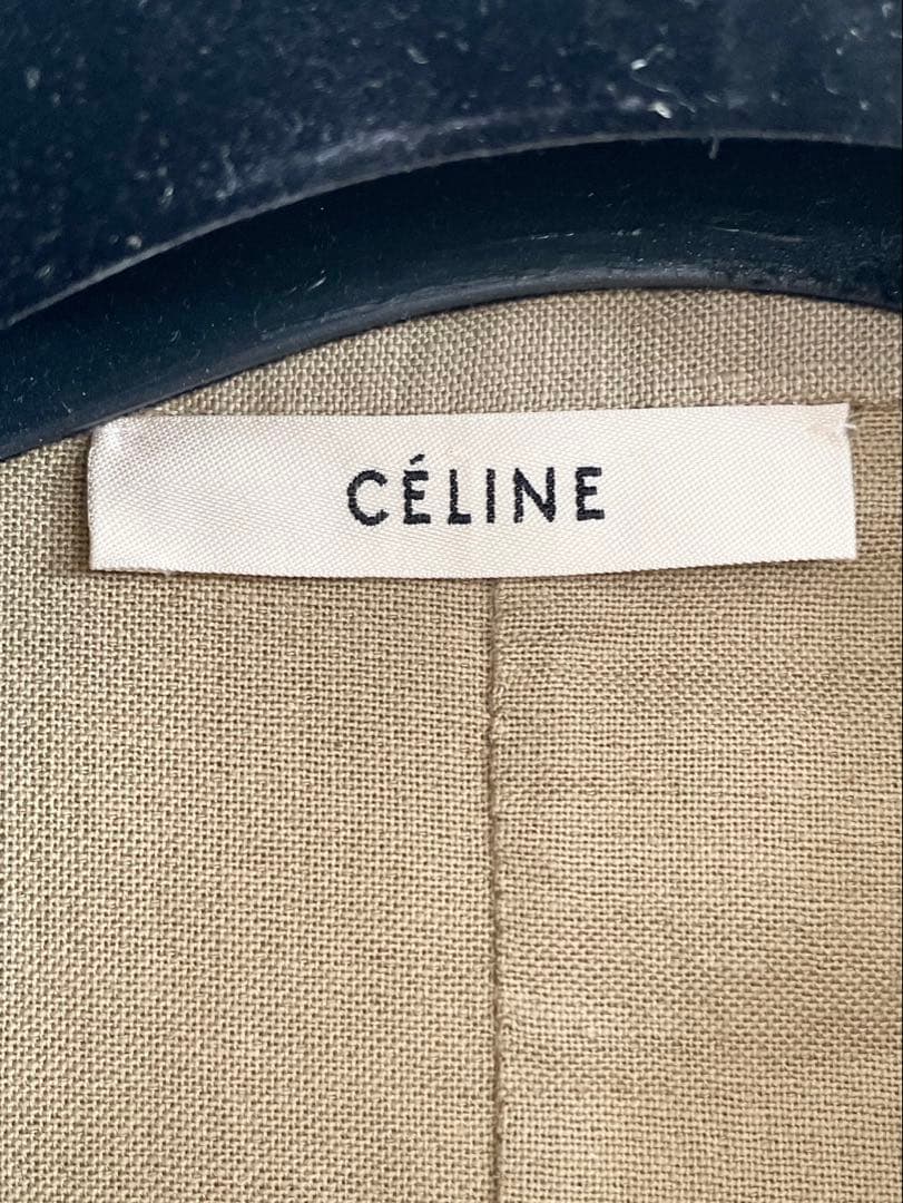 希少✨オールドセリーヌ フィービー期 リネン ロングコート ガウン ベージュ36