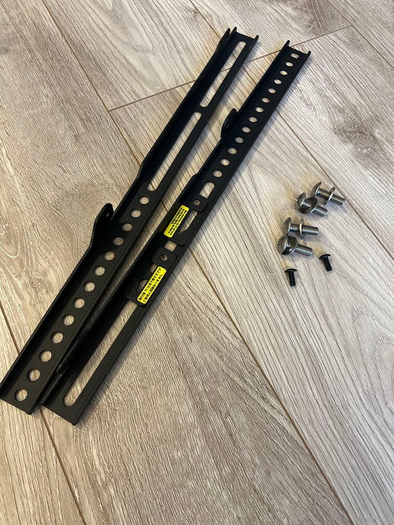 WALL ブラックテレビスタンド 取り付け金具付き