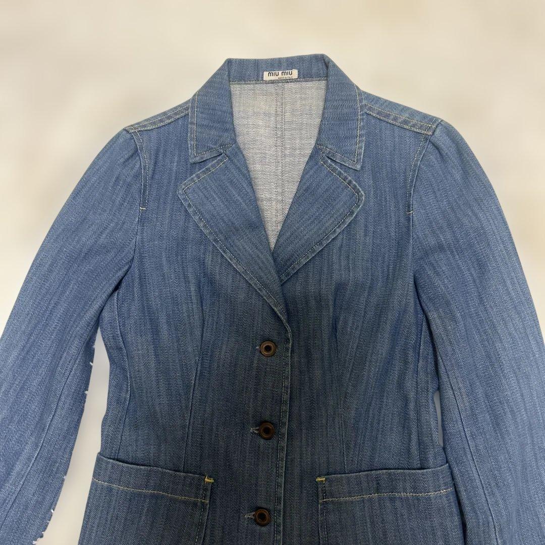 【美品】miumiu 00s archive denim jacket y2k