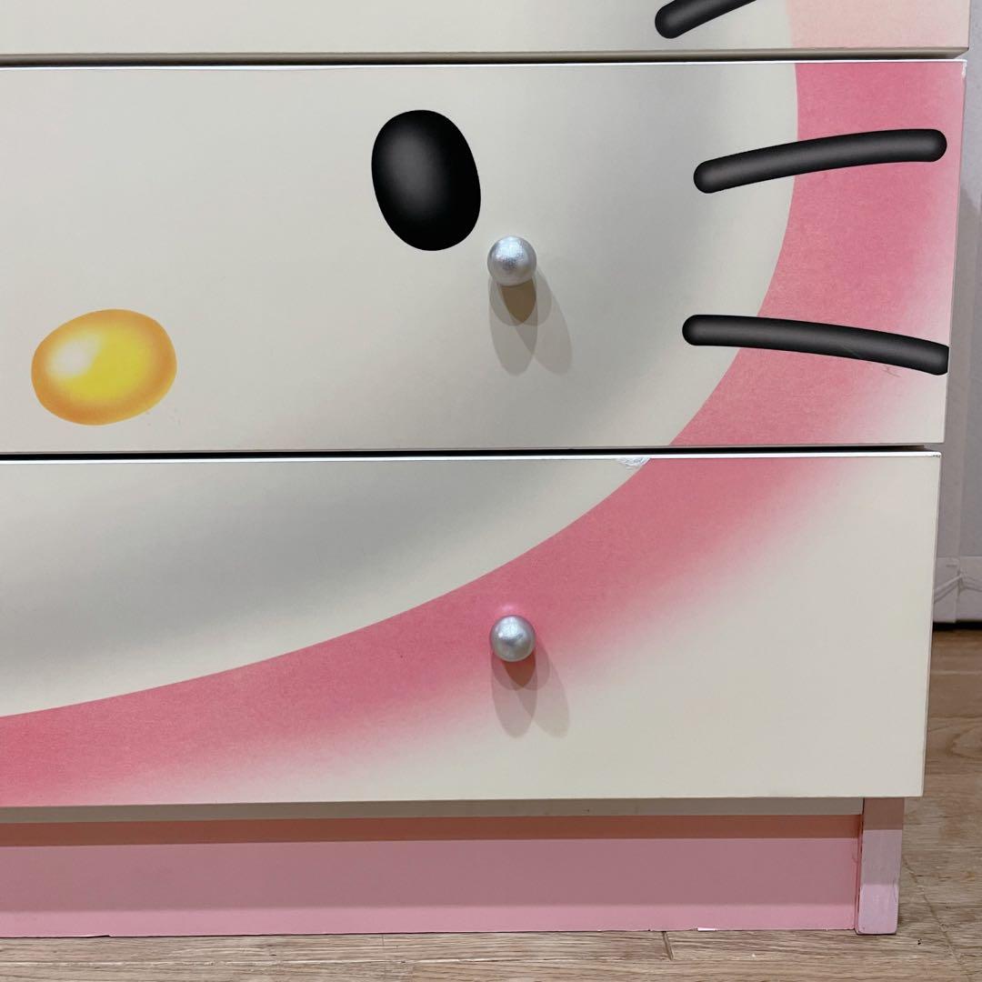 美品✨キティちゃん タンス 木製 チェスト 引き出し ハローキティ キャビネット