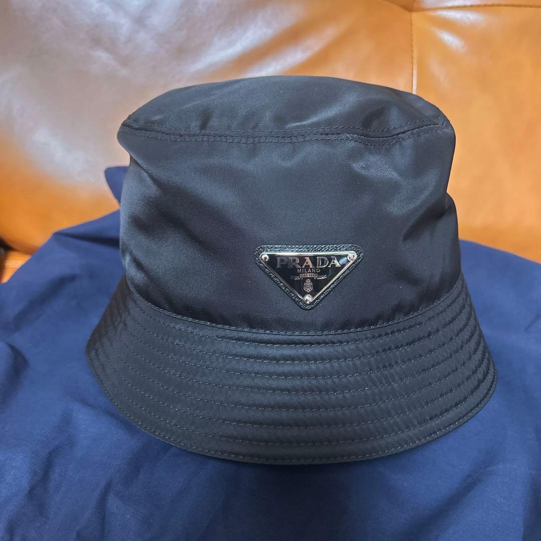 PRADA ブラック バケットハット　XL
