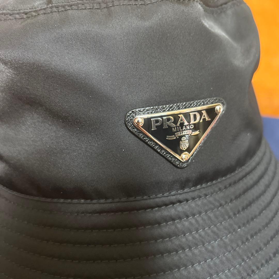 PRADA ブラック バケットハット　XL