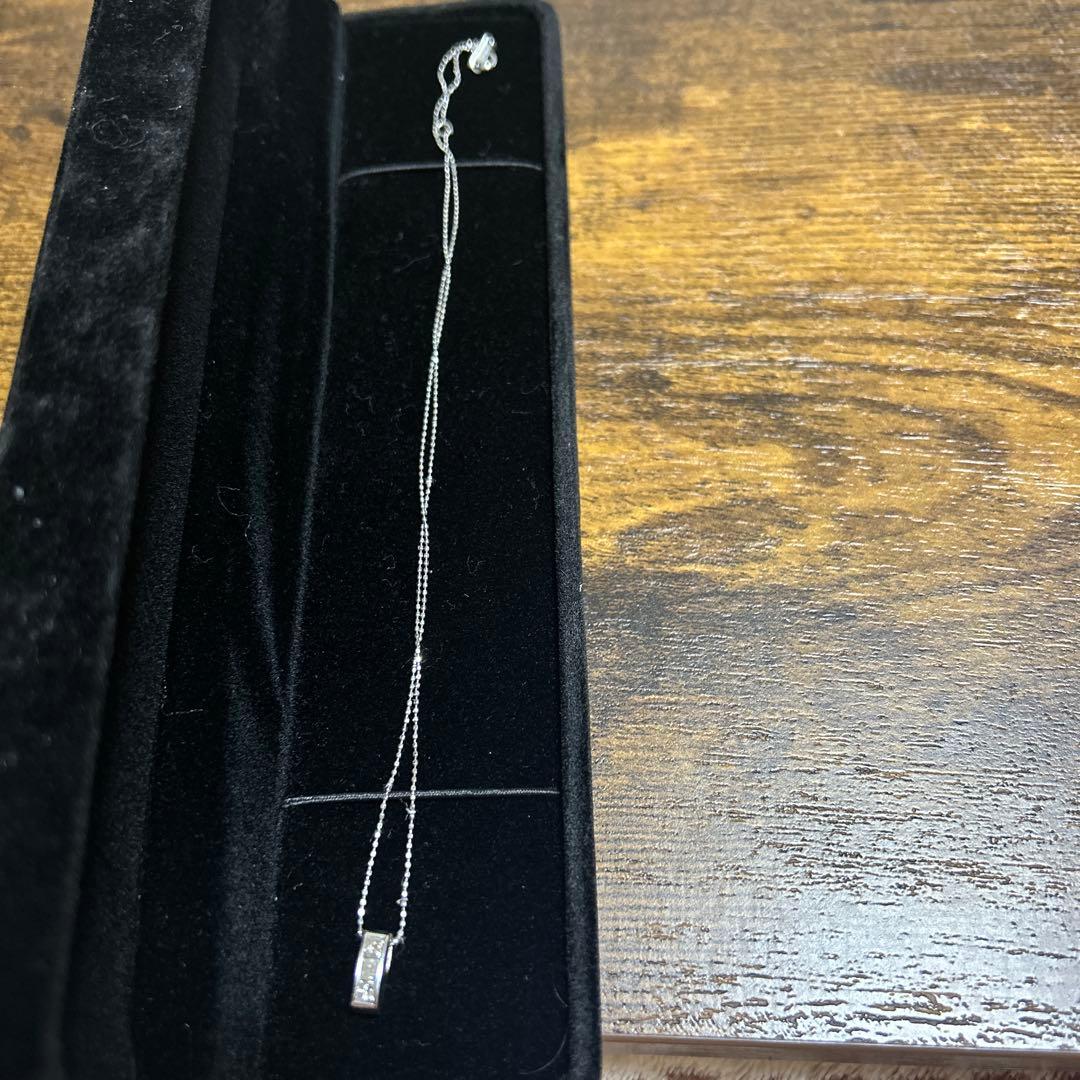 シンプル シルバー チェーンネックレス　pt850
