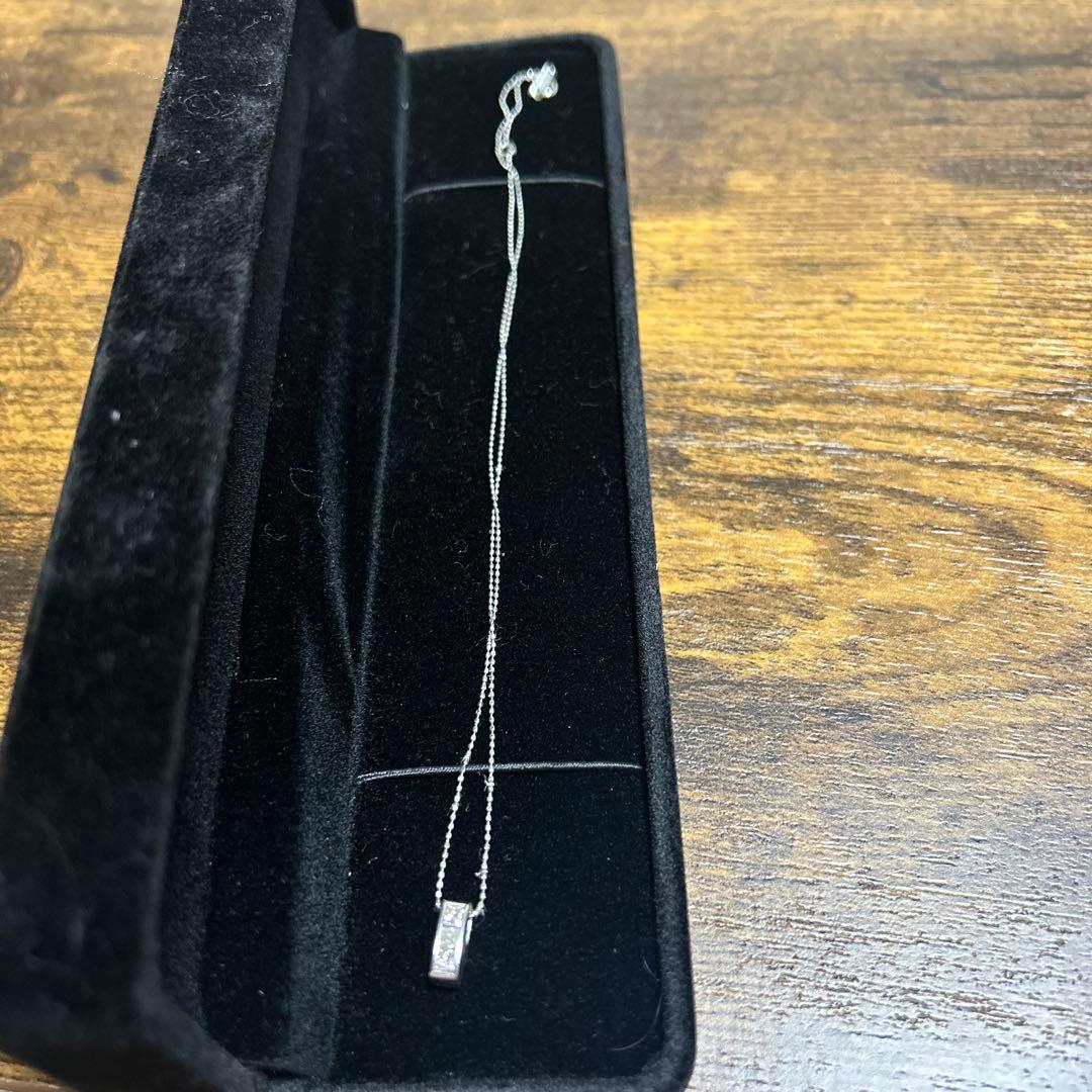 シンプル シルバー チェーンネックレス　pt850