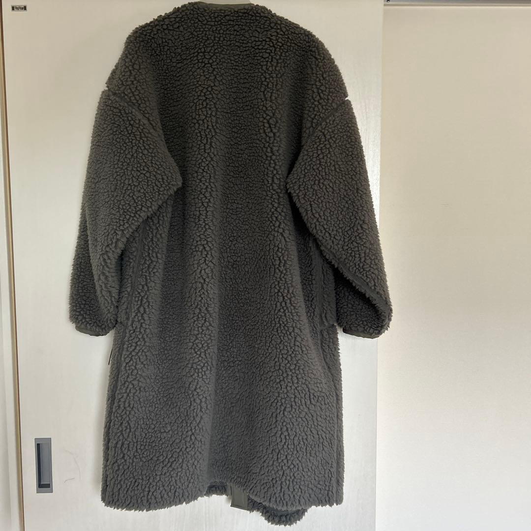 celinne美品⭐︎HYKE ボアロングコート グレー サイズ1