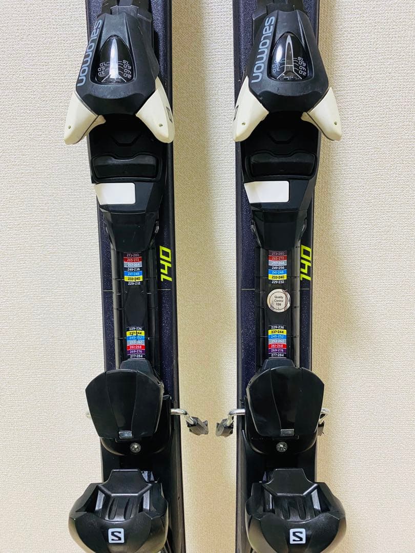 Salomon JR 140cm スキー板 ストック ブーツ ケース セット