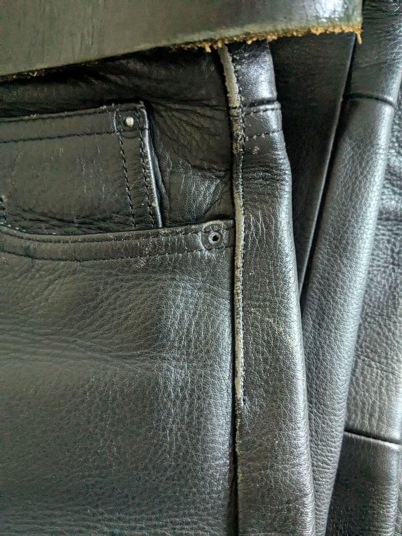 KUSHITANI レザー バイクパンツ Lサイズ ブラック