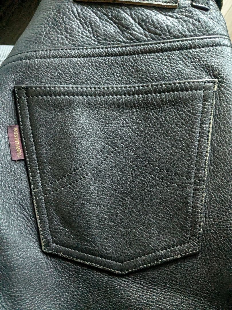 KUSHITANI レザー バイクパンツ Lサイズ ブラック