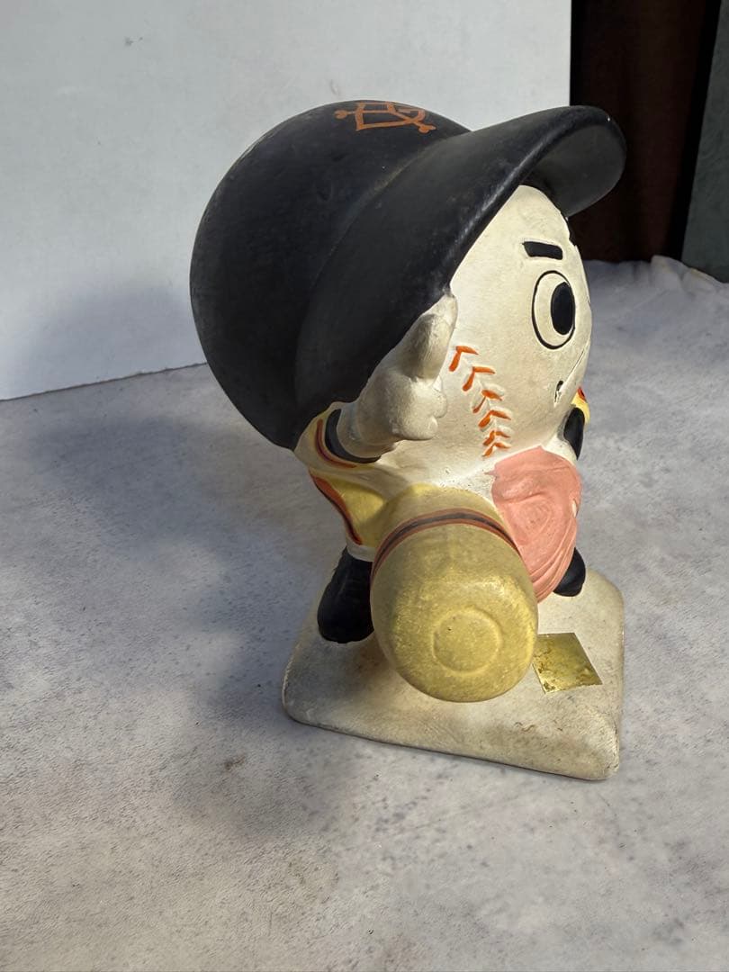 昭和レトロ 読売ジャイアンツ ミスタージャイアンツ 貯金箱 陶器製 当時物