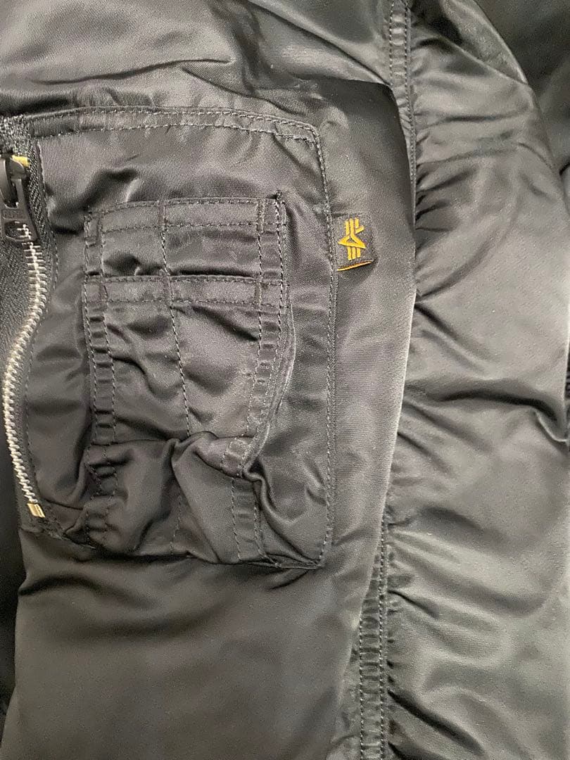 ALPHA INDUSTRIES MA-1 USスペック 2000 ブラック L