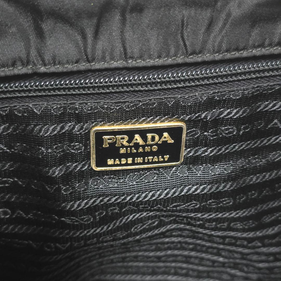 もっさん様✨ プラダ トートバッグ A4 ブラック ナイロン 三室 ゴールド