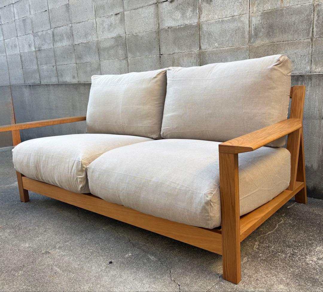 【超美品】無印良品 ソファ本体 フェザーポケットコイル 2.5シーター