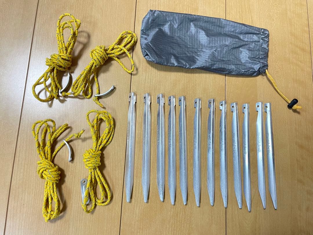 モンベル ステラリッジテント2 レインフライ、グラウンドシート付き 全て純正品