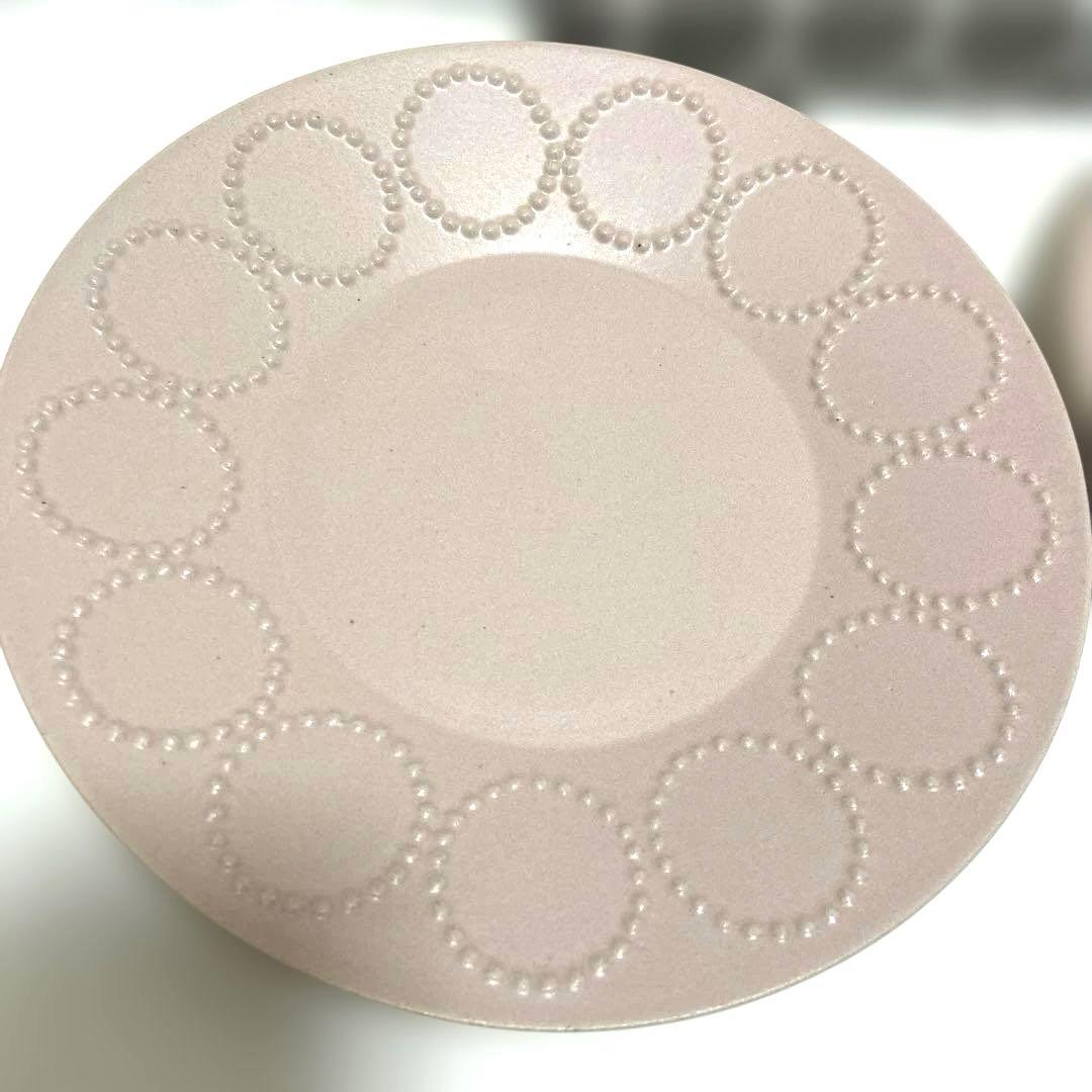 ミナペルホネン タンバリン　プレート　24cm ピンク　2枚セット