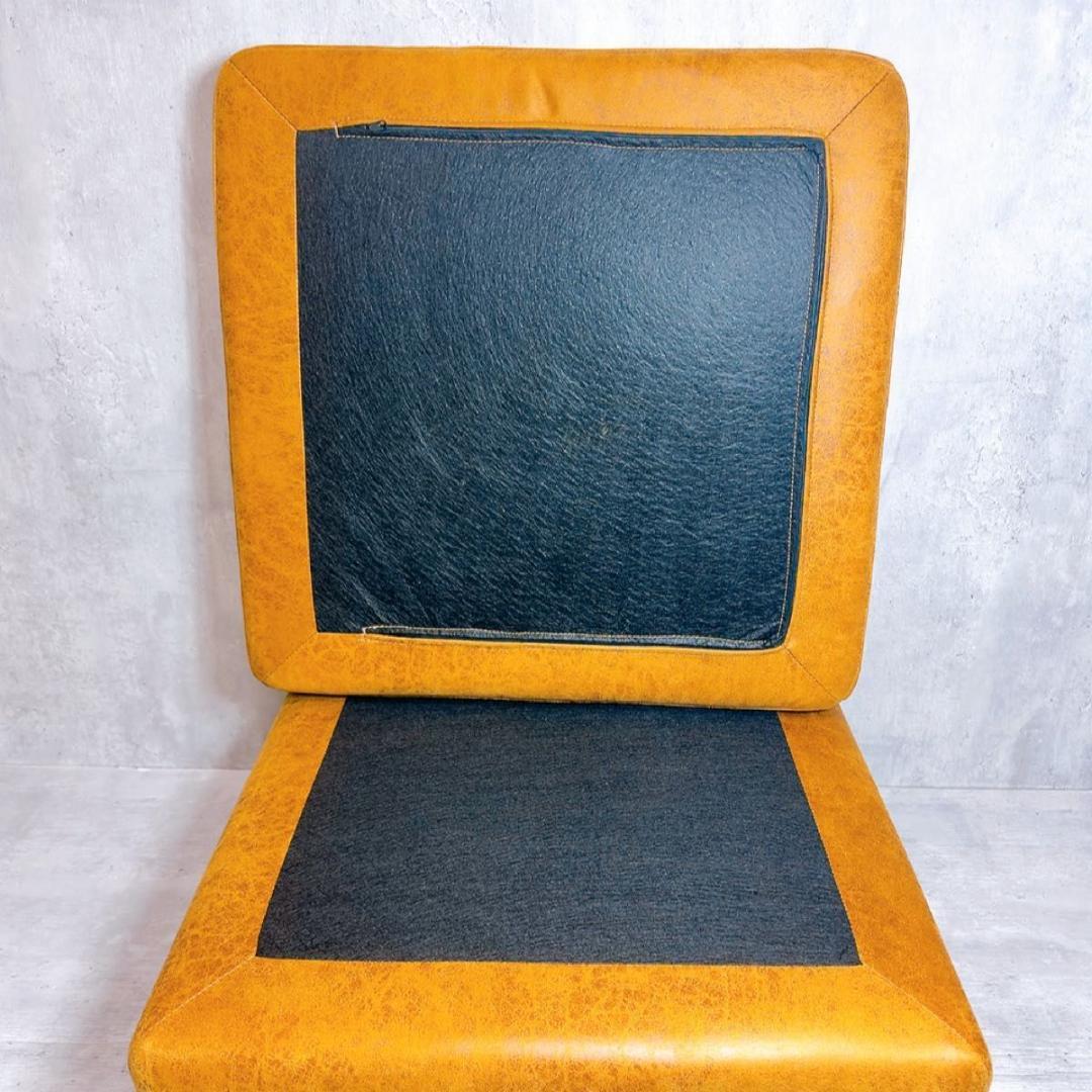 美品! 関家具 オットマン キャメル レザー 家具