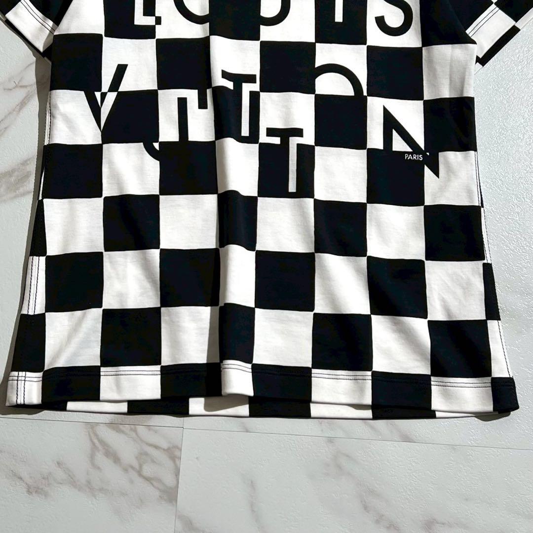 LOUIS VUITTON ルイヴィトン Tシャツ チェーン ダミエ柄 現行タグ