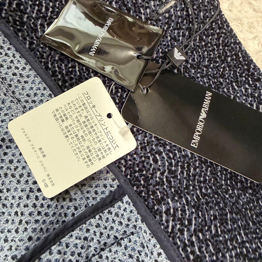 未使用タグ付き2XLサイズ相当　エンポリオアルマーニ　テーラード　アンコン　総柄