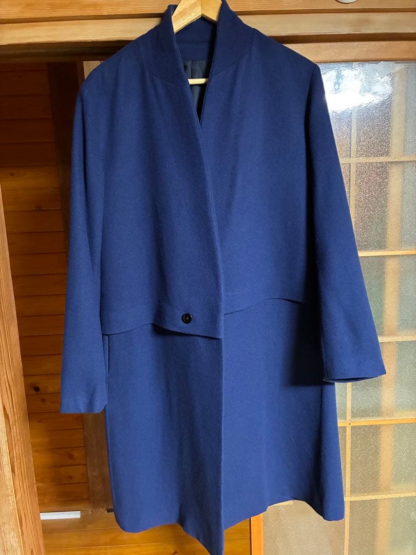 ETHOSENS / フェイクレイヤードフラノコート [E215-501]