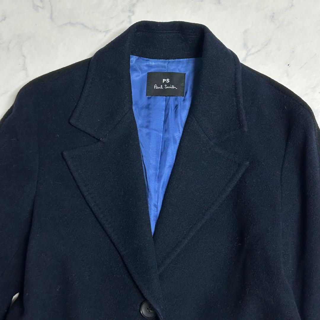 美品 ポールスミス カシミヤウール チェスターコート 40