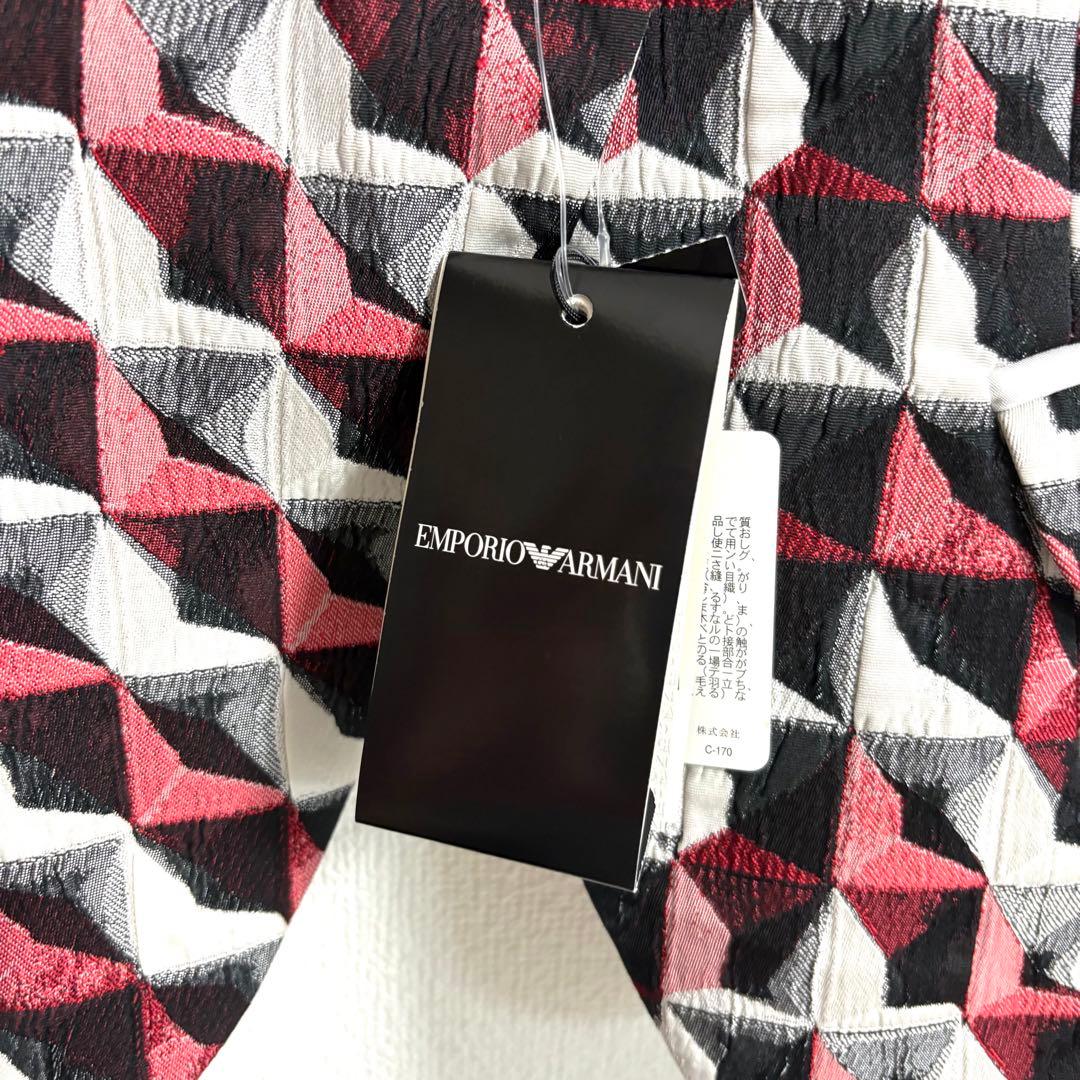 新品✨EMPORIO ARMANI✨マドラス柄　テーラードジャケット　42 L