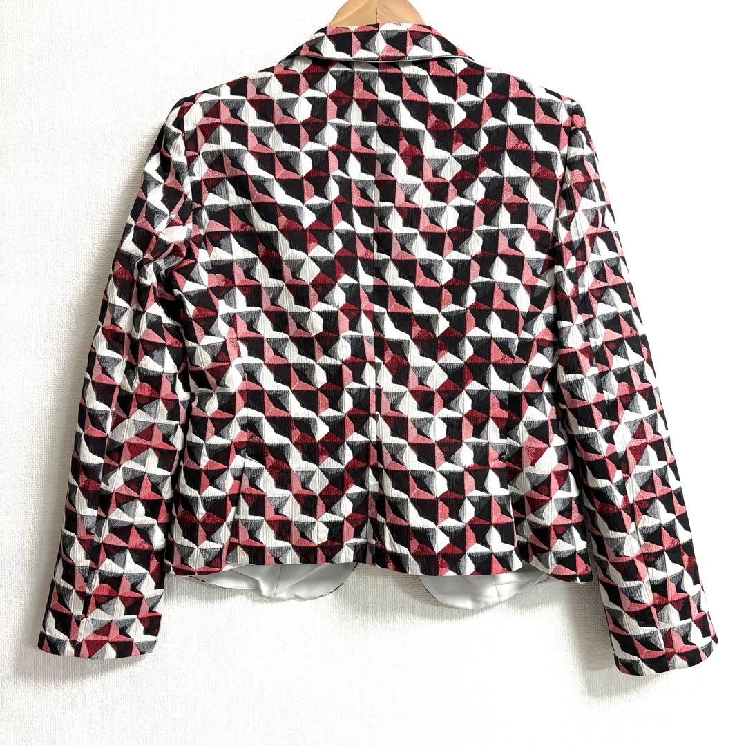 新品✨EMPORIO ARMANI✨マドラス柄　テーラードジャケット　42 L