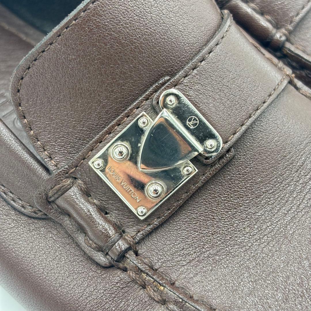 ルイヴィトン レザー ドライビングシューズ　5.5 約23.5㎝ ブラウン