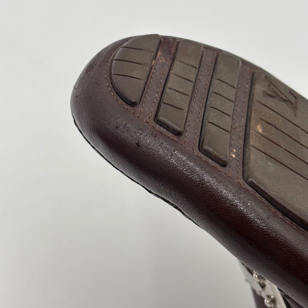 ルイヴィトン レザー ドライビングシューズ　5.5 約23.5㎝ ブラウン