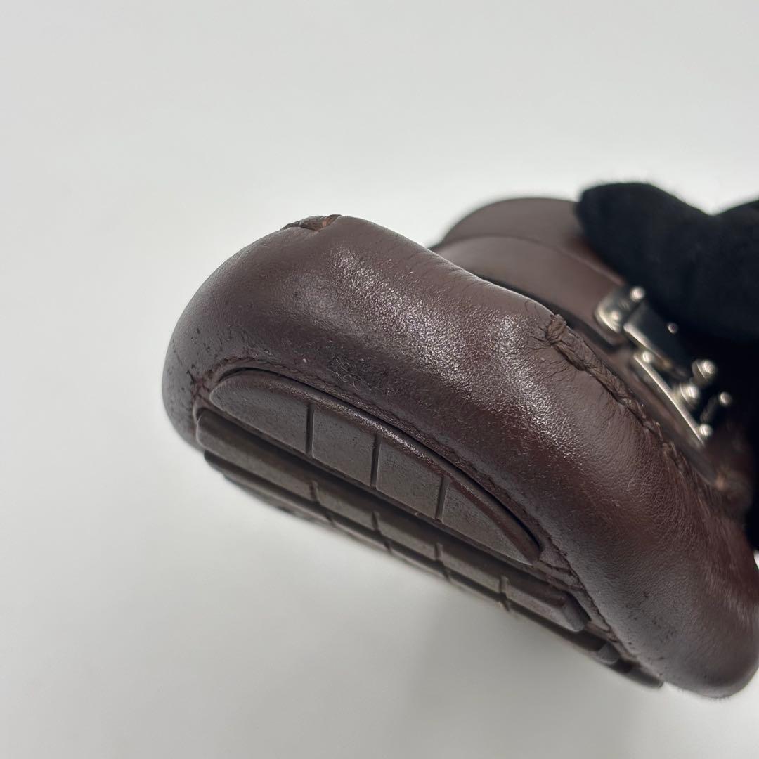 ルイヴィトン レザー ドライビングシューズ　5.5 約23.5㎝ ブラウン