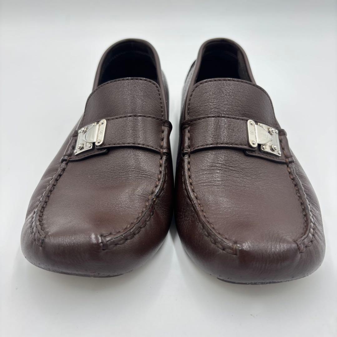 ルイヴィトン レザー ドライビングシューズ　5.5 約23.5㎝ ブラウン