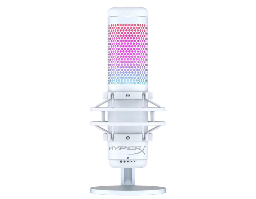 HyperX QuadCast S ホワイト マイクスタンド付き