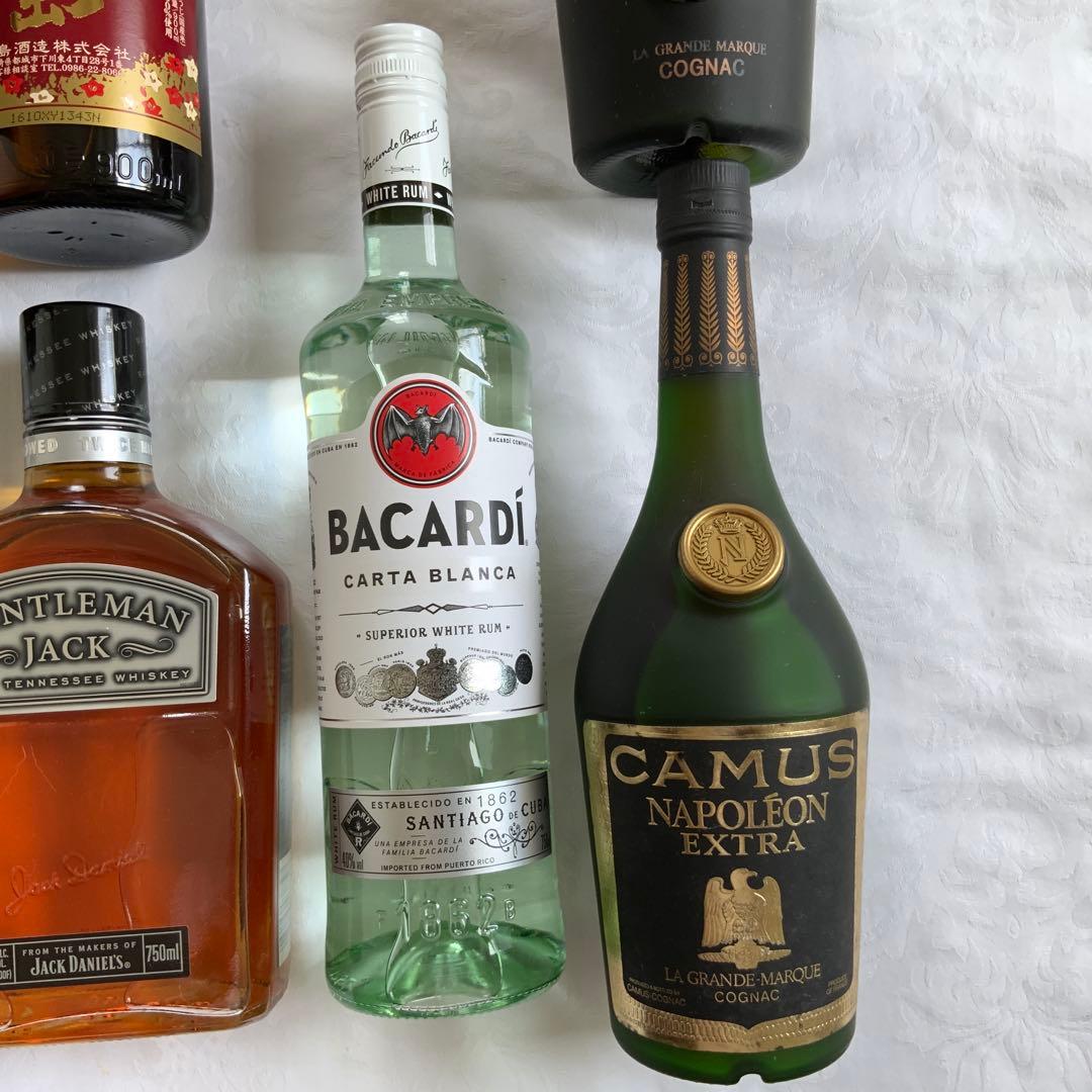 焼酎・コニャック・ウイスキー・ラム　8本セット