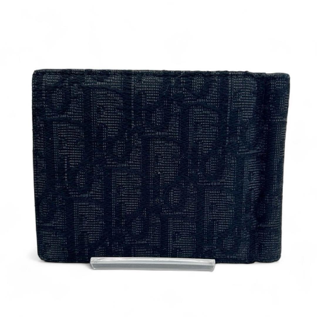 【現行品・美品】DIOR オブリーク マネークリップ ジャガード カードケース