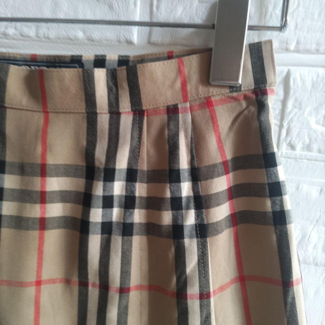 BURBERRY　バーバリーズ　ノバチェック　プリーツ　スカート　ウール