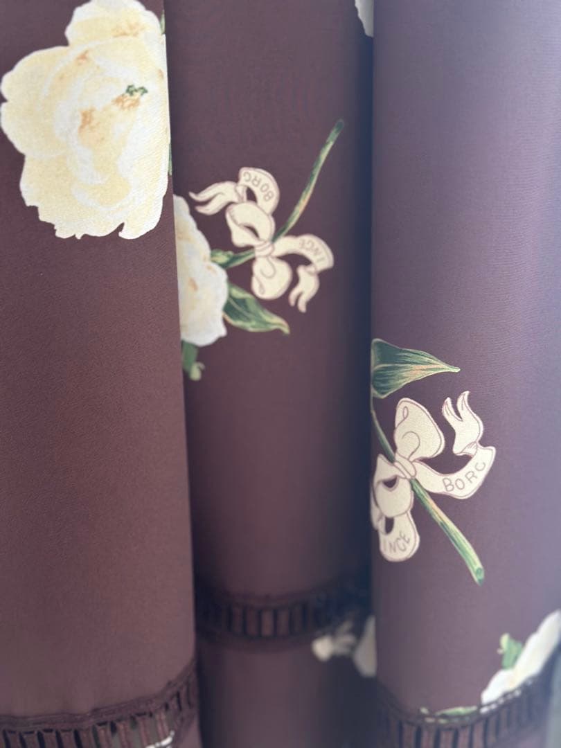 インゲボルグ　芍薬プリントワンピース　美品　明日2/6迄の出品‼️