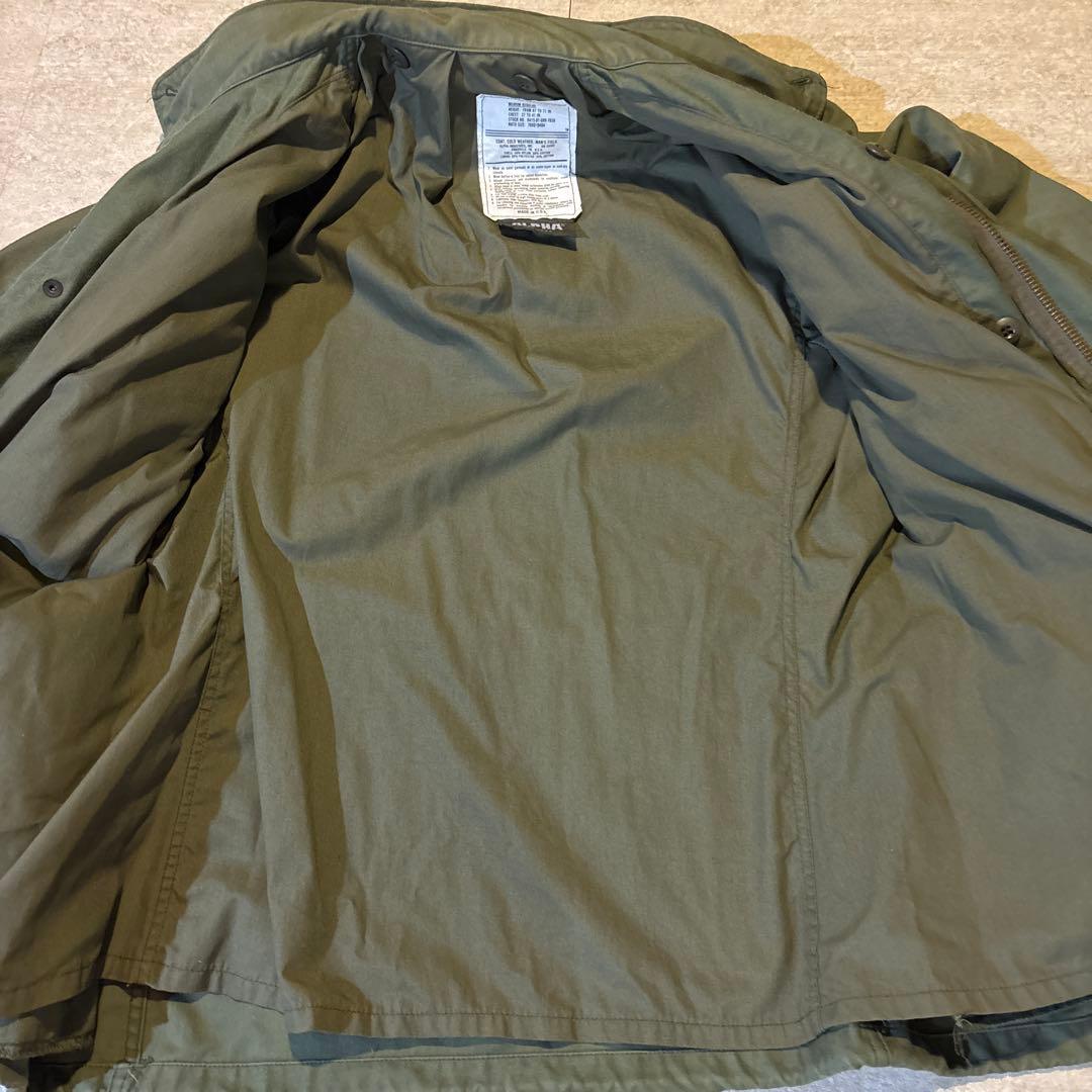 80s vintage ALPHA M-65 ミリタリージャケット USA製