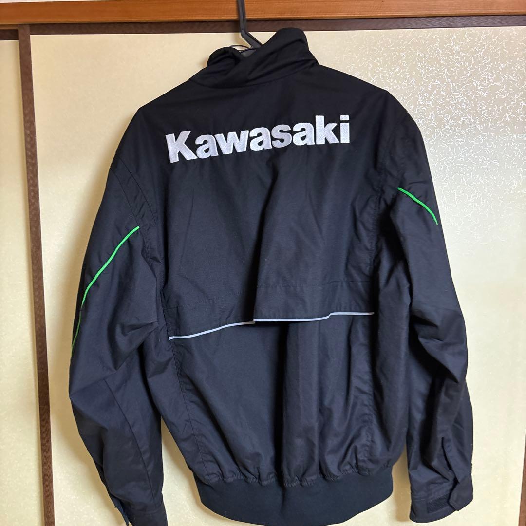 Kawasaki スタッフブルゾンジャケット LL 黒/緑