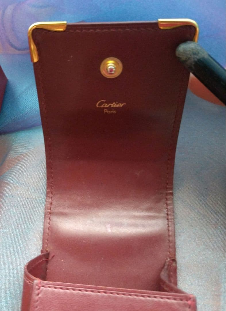 カルティエ　シガレットケース　マストライン　ボルドー【お箱付き】