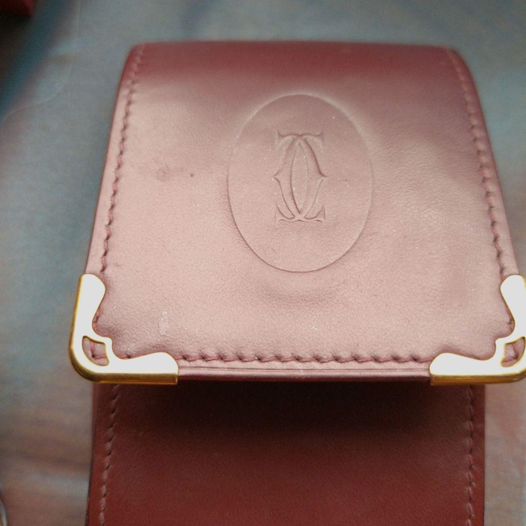 カルティエ　シガレットケース　マストライン　ボルドー【お箱付き】