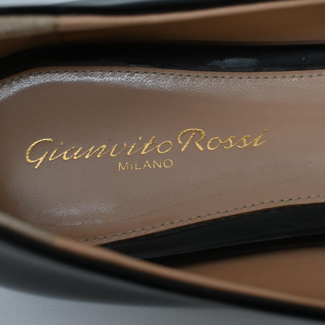 ■ □ 47369★年 ジャンヴィト ロッシ パンプス エナメル ブラック