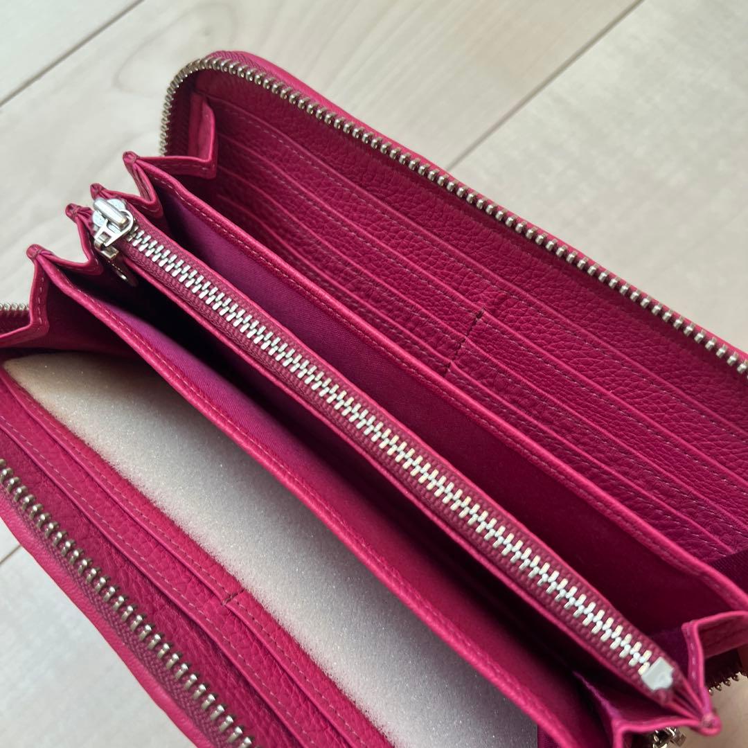 IBIZA キルティング ピンクレザー長財布