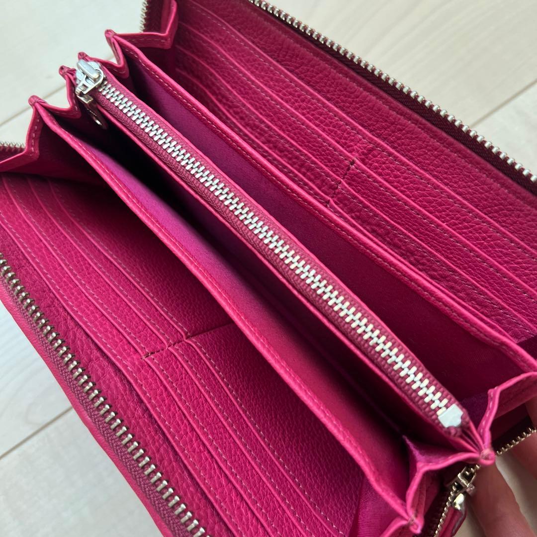 IBIZA キルティング ピンクレザー長財布