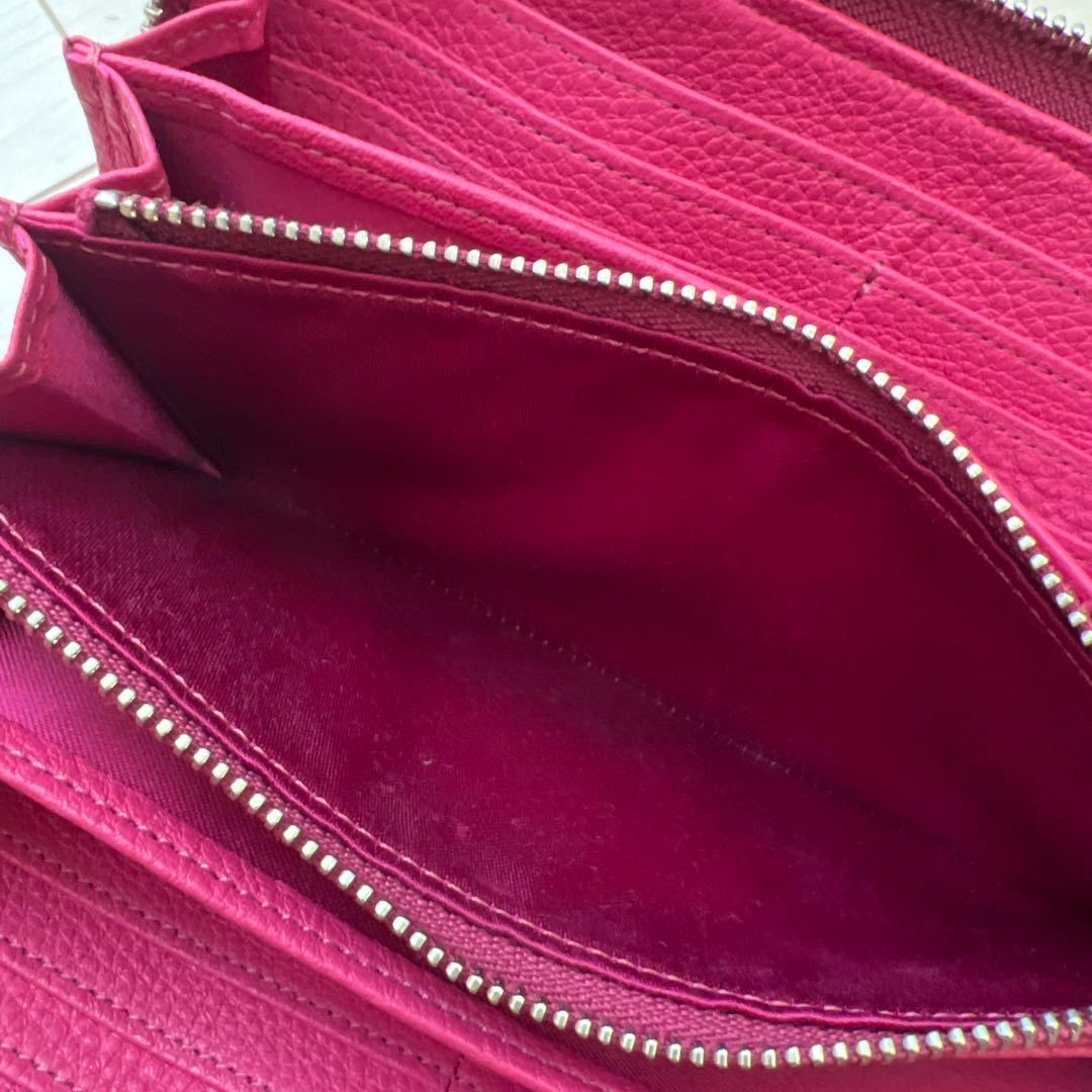 IBIZA キルティング ピンクレザー長財布